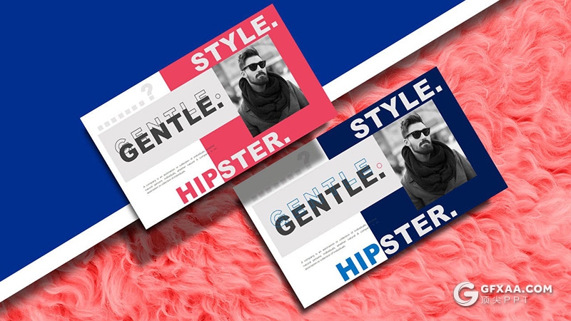 30页时尚杂志潮流风格keynote模板 - 顶尖PPT