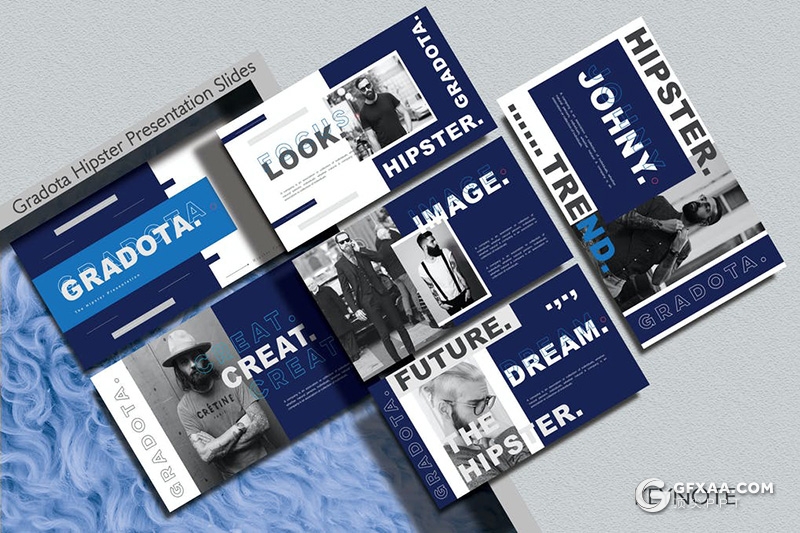 30页时尚杂志潮流风格keynote模板 - 顶尖PPT