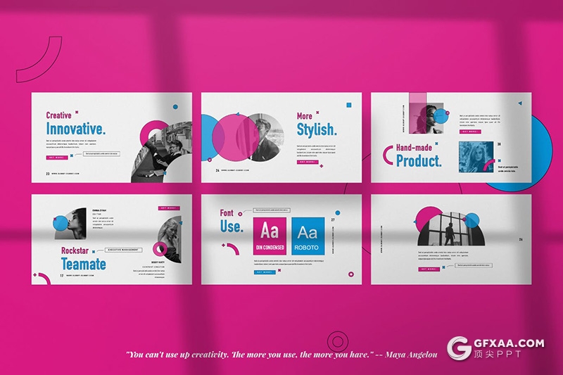 50页手绘风格创意欧美风格keynote模板 - 顶尖PPT