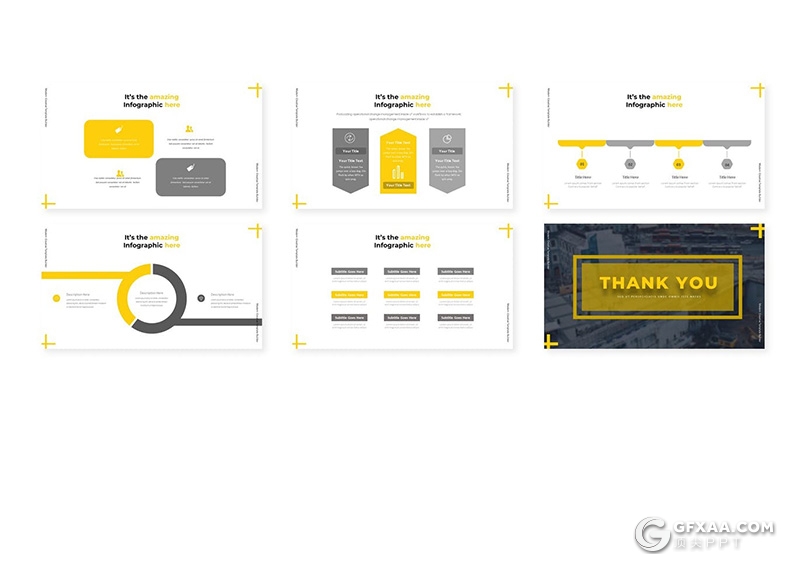 30页国外建筑施工工程项目展示keynote模板5种配色 - 顶尖PPT