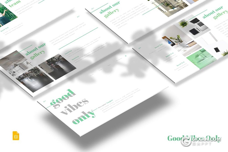 30页国外超简约风格Google slides模板 - 顶尖PPT