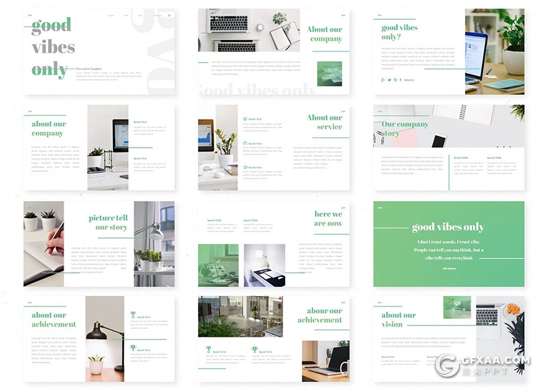 30页国外超简约风格PPT模板 - 顶尖PPT