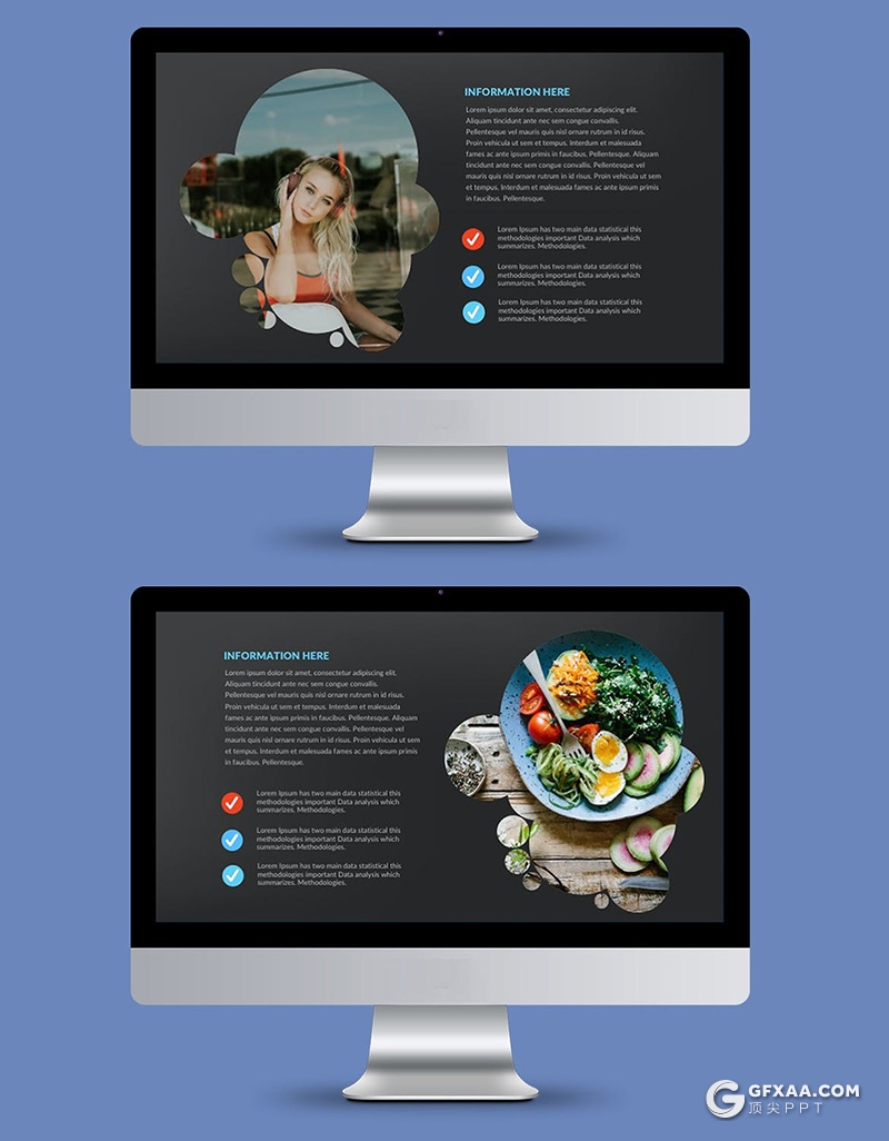 国外创意图片占位符通用PPT模板 - 顶尖PPT