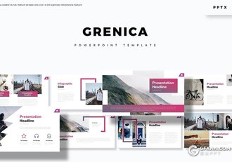 30页国外时尚工作计划项目推广PPT模板5种配色 - 顶尖PPT