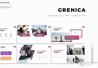 30页国外时尚工作计划项目推广Google slides模板5种配色 - 顶尖PPT