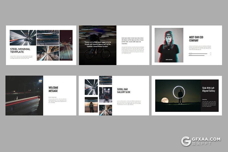 30页国外时尚简约风格PPT模板 - 顶尖PPT