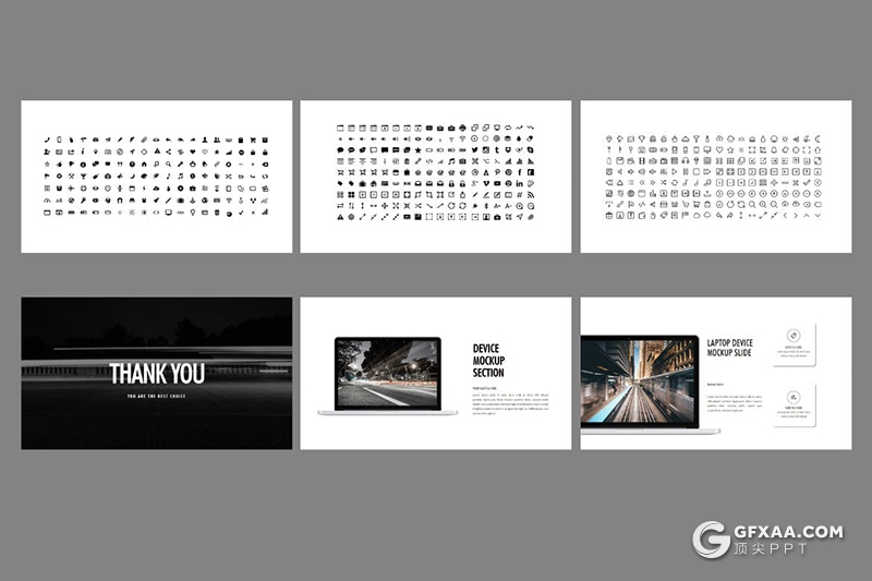 30页国外时尚简约风格PPT模板 - 顶尖PPT