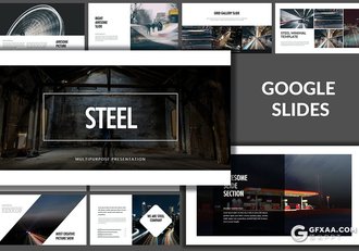 30页国外时尚简约风格Google slides模板 - 顶尖PPT