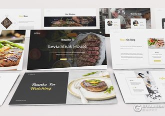 30页餐饮美食主题keynote模板 - 顶尖PPT