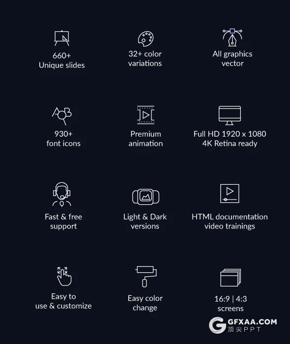 840页国外大型PPT模插画3D数据信息图形PPT动画模板 - 顶尖PPT