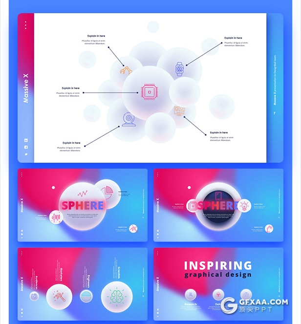 840页国外大型PPT模插画3D数据信息图形PPT动画模板 - 顶尖PPT