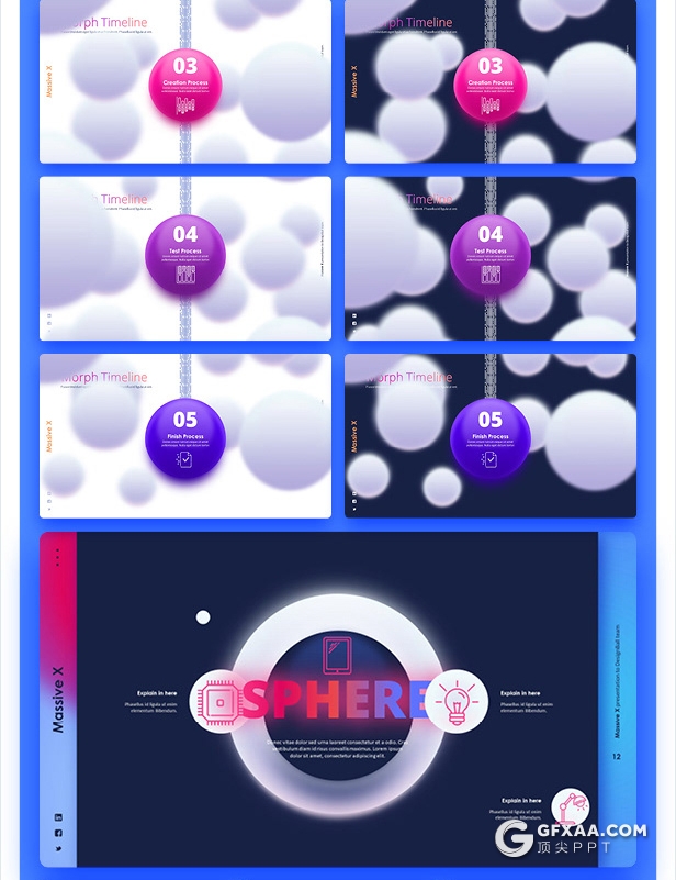 840页国外大型PPT模插画3D数据信息图形PPT动画模板 - 顶尖PPT
