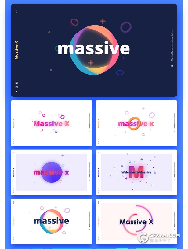 840页国外大型PPT模插画3D数据信息图形PPT动画模板 - 顶尖PPT