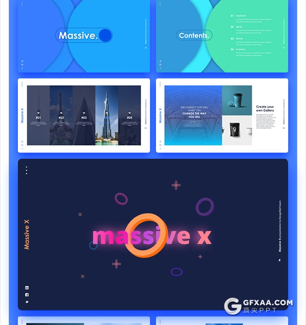 840页国外大型PPT模插画3D数据信息图形PPT动画模板 - 顶尖PPT