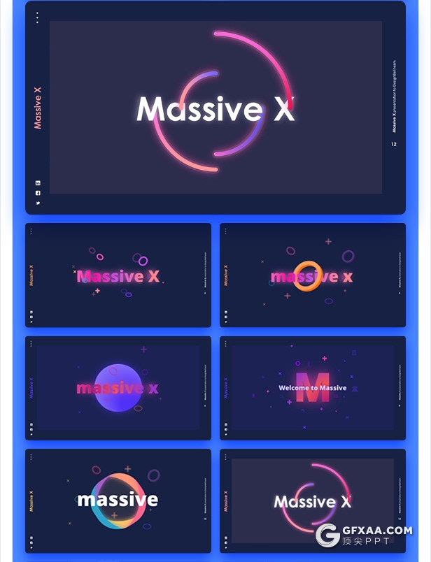 840页国外大型PPT模插画3D数据信息图形PPT动画模板 - 顶尖PPT