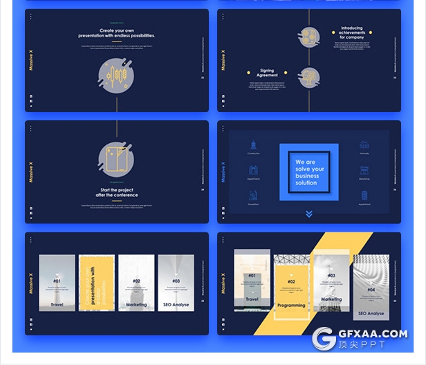 840页国外大型PPT模插画3D数据信息图形PPT动画模板 - 顶尖PPT