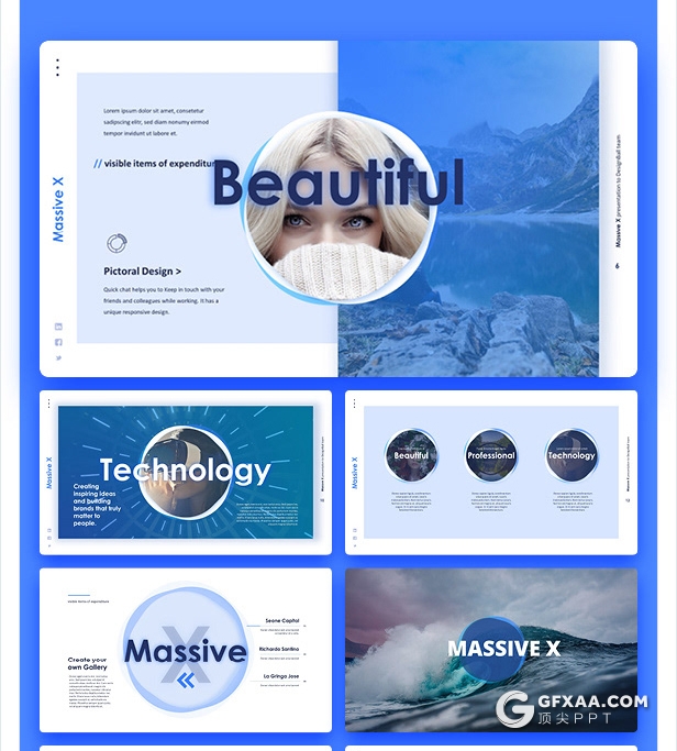 840页国外大型PPT模插画3D数据信息图形PPT动画模板 - 顶尖PPT