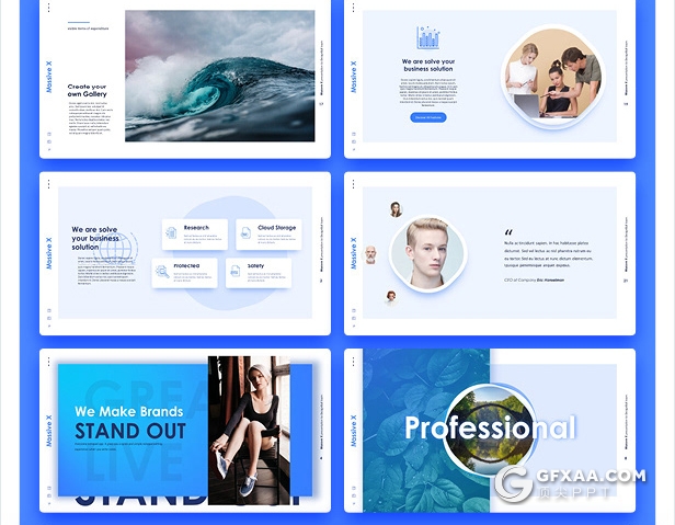 840页国外大型PPT模插画3D数据信息图形PPT动画模板 - 顶尖PPT