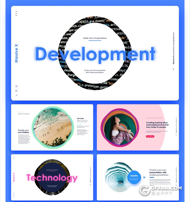 840页国外大型PPT模插画3D数据信息图形PPT动画模板 - 顶尖PPT