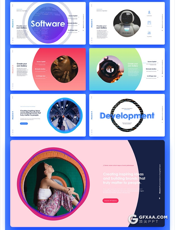 840页国外大型PPT模插画3D数据信息图形PPT动画模板 - 顶尖PPT