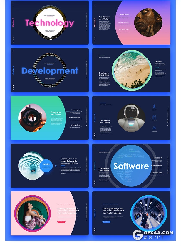 840页国外大型PPT模插画3D数据信息图形PPT动画模板 - 顶尖PPT