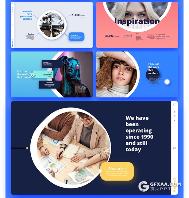 840页国外大型PPT模插画3D数据信息图形PPT动画模板 - 顶尖PPT