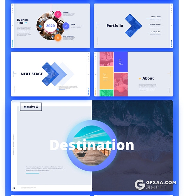 840页国外大型PPT模插画3D数据信息图形PPT动画模板 - 顶尖PPT