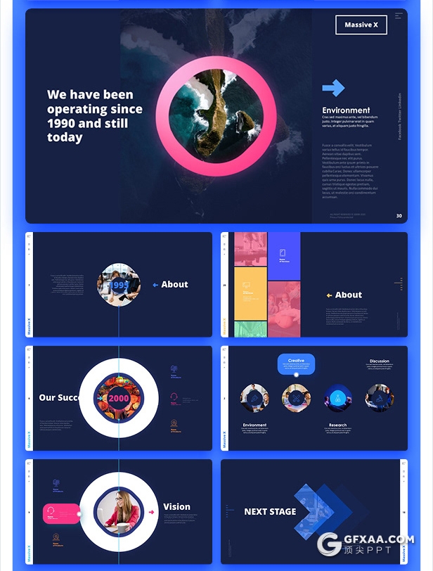 840页国外大型PPT模插画3D数据信息图形PPT动画模板 - 顶尖PPT