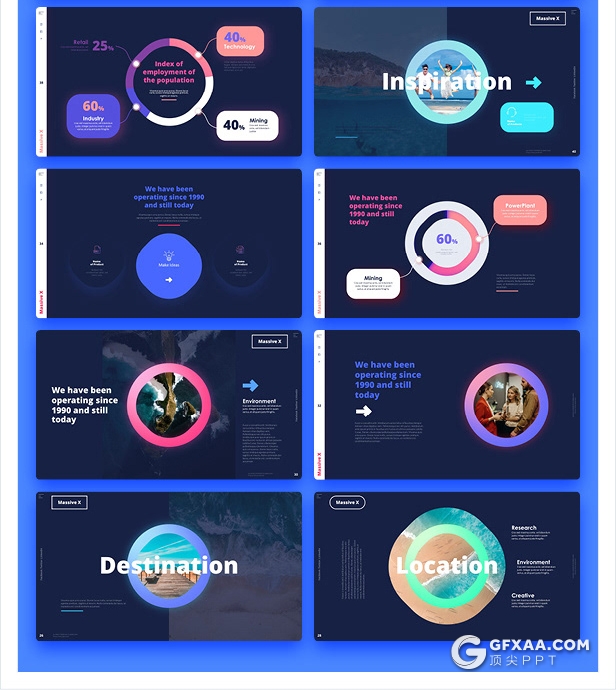 840页国外大型PPT模插画3D数据信息图形PPT动画模板 - 顶尖PPT