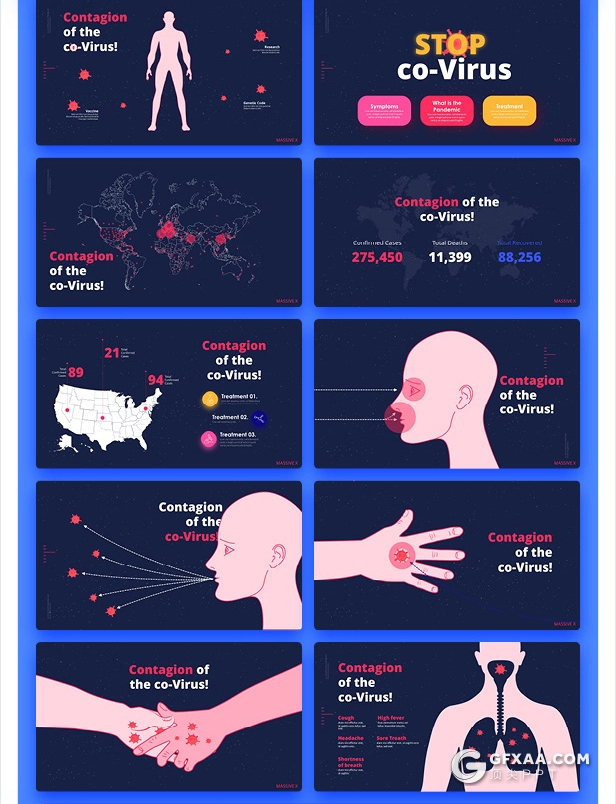 840页国外大型PPT模插画3D数据信息图形PPT动画模板 - 顶尖PPT