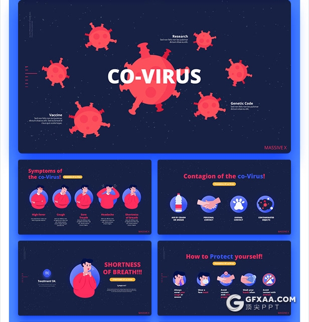 840页国外大型PPT模插画3D数据信息图形PPT动画模板 - 顶尖PPT