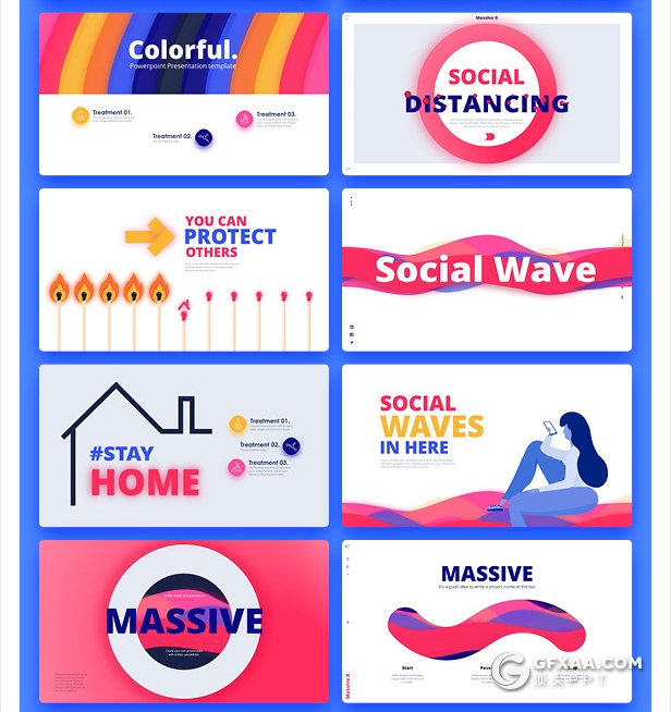 840页国外大型PPT模插画3D数据信息图形PPT动画模板 - 顶尖PPT