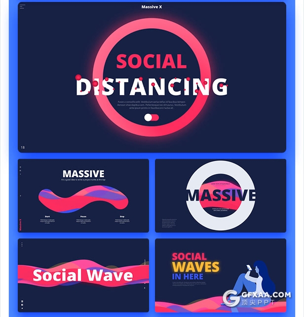 840页国外大型PPT模插画3D数据信息图形PPT动画模板 - 顶尖PPT