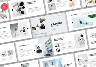 36页极简文艺小清新国外PPT模板 - 顶尖PPT