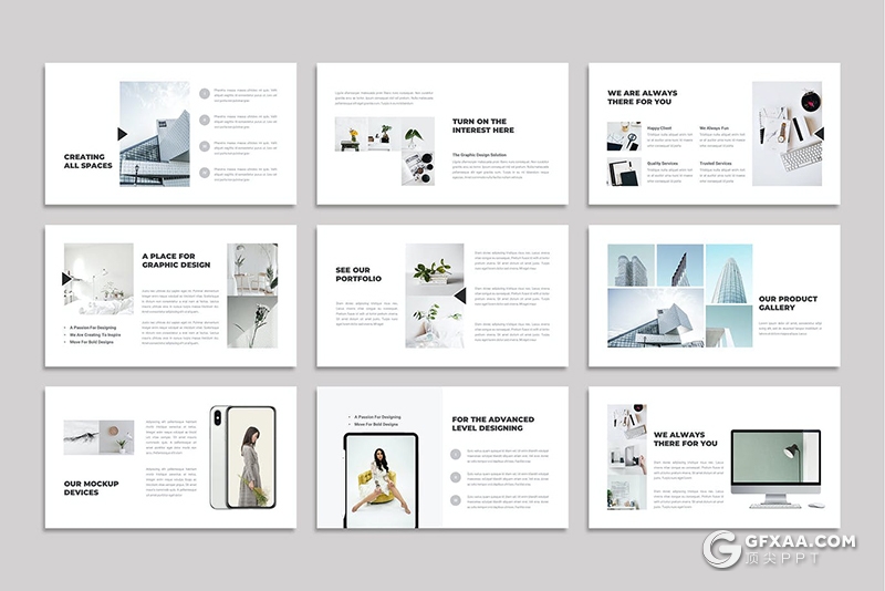 36页极简文艺小清新国外PPT模板 - 顶尖PPT