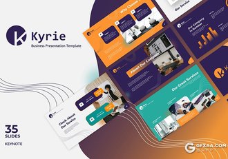 35页创意线条彩色商务通用国外PPT模板 - 顶尖PPT