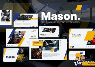 35页汽车维修售后服务主题PPT模板 - 顶尖PPT