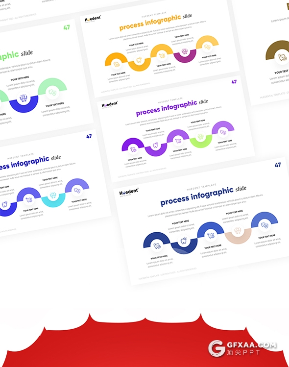 65页精美动画牙科诊所医学医疗主题国外PPT模板 - 顶尖PPT