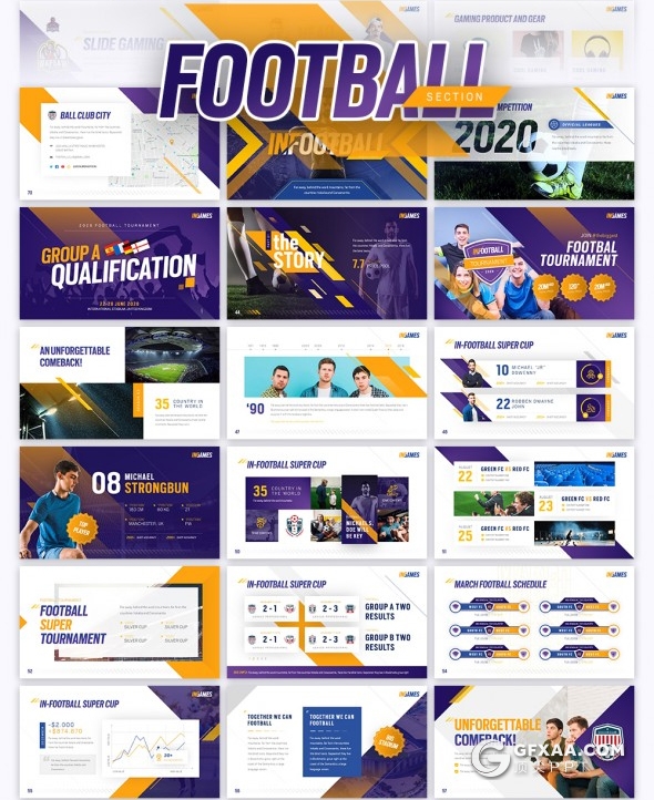 103页创意图形动画体育运动体育项目比赛主题高端PPT模板 - 顶尖PPT