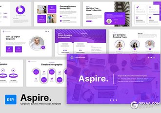 30页公司业务合作项目展示keynote模板 - 顶尖PPT