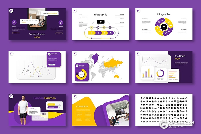 39页国外高端创意版式商务主题PPT模板 - 顶尖PPT