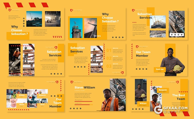 35页工程建筑房地产开发商业地产主题PPT模板 - 顶尖PPT