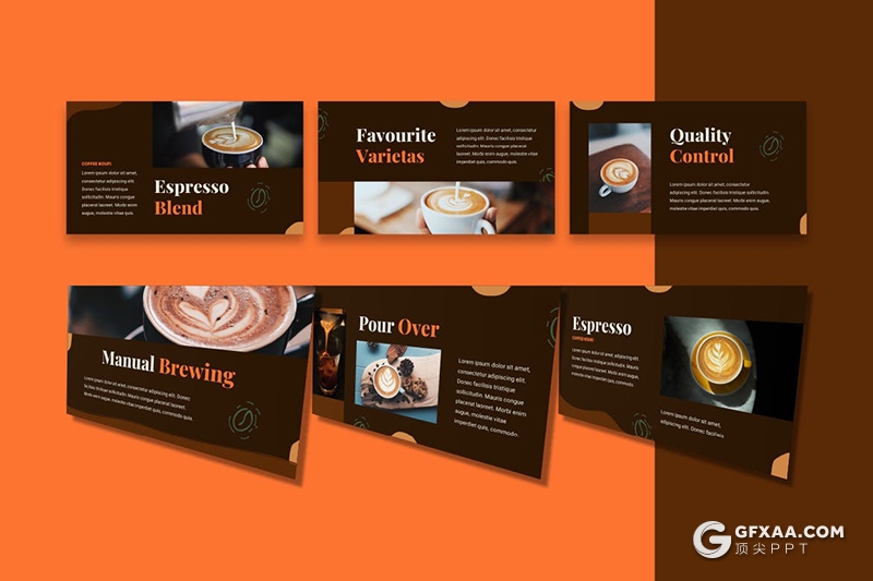 30页咖啡工艺咖啡主题PPT+keynote+Googleslides模板 - 顶尖PPT