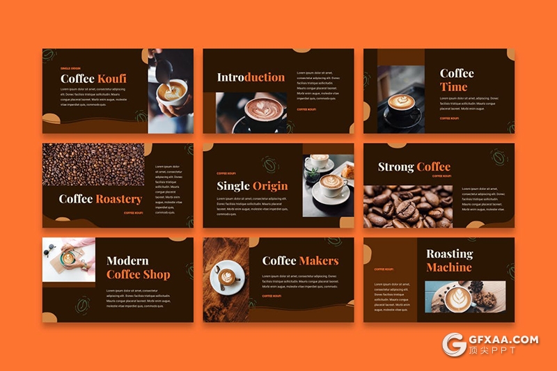 30页咖啡工艺咖啡主题PPT+keynote+Googleslides模板 - 顶尖PPT