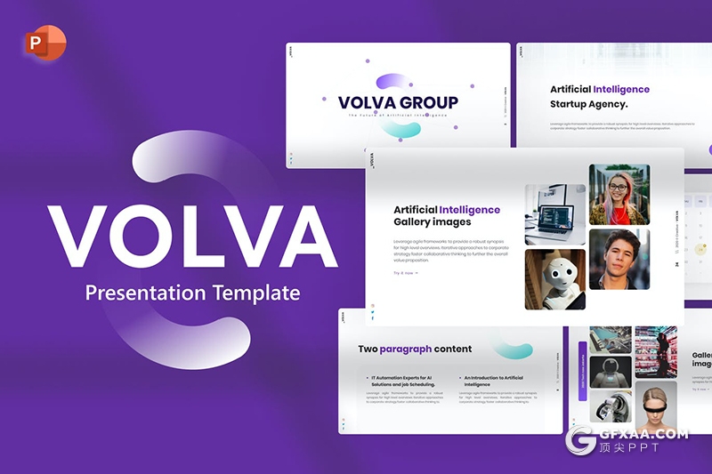 78页人工智能科技风格国外精美动画PPT模板 - 顶尖PPT