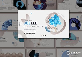 35页创意图形设计国外商务艺术风格PPT模板 - 顶尖PPT