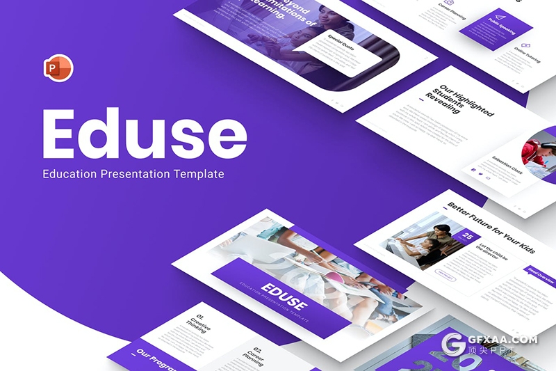 30页教育机构大学简介国外PPT模板 - 顶尖PPT