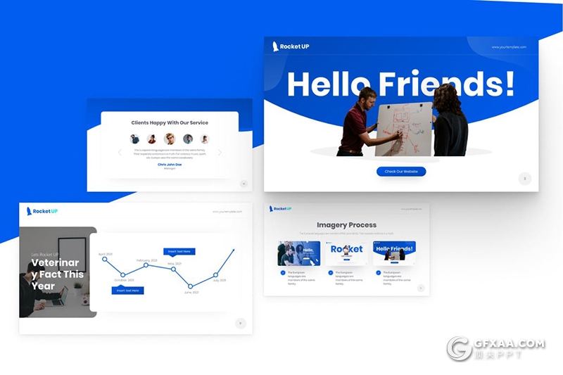 国外商务风格企业项目合作公司会议PPT模板 - 顶尖PPT