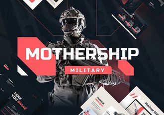 100页军事科技风格航空母舰军事武器主题PPT模板 96种XML配色 - 顶尖PPT