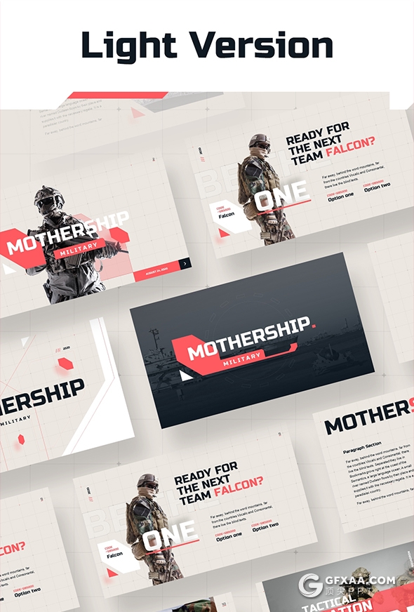 100页军事科技风格航空母舰军事武器主题PPT模板 96种XML配色 - 顶尖PPT